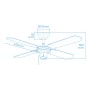 Ventilateur de Plafond EDM 33802 Báltico Blanc 50 W ø 102 cm: Plus de 300.000 produits de grandes marques en vente directe à pri