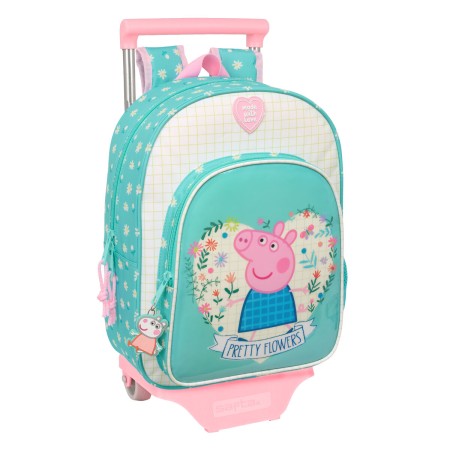 Cartable à roulettes Peppa Pig Pretty flowers Jaune Menthe 26 x 11 x 67 cm 26 x 34 x 11 cm: Plus de 300.000 produits de grandes 