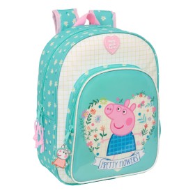 Cartable Peppa Pig Pretty flowers Jaune Menthe 26 x 34 x 11 cm: Plus de 300.000 produits de grandes marques en vente directe à p