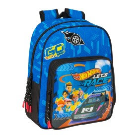 Cartable Hot Wheels Let's race Bleu Noir 27 x 33 x 10 cm: Plus de 300.000 produits de grandes marques en vente directe à prix us