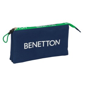 Fourre-tout Benetton Green Blue marine 22 x 12 x 3 cm: Plus de 300.000 produits de grandes marques en vente directe à prix usine