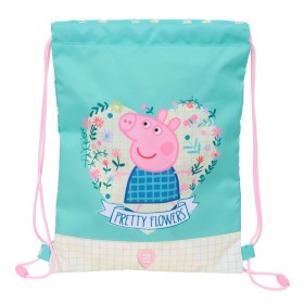 Sac à dos serré par des ficelles Peppa Pig Pretty flowers Jaune Menthe 26 x 34 x 1 cm: Plus de 300.000 produits de grandes marqu