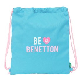 Sac à dos serré par des ficelles Benetton Unique Rose Turquoise 35 x 40 x 1 cm: Plus de 300.000 produits de grandes marques en v