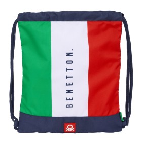 Sac à dos serré par des ficelles Benetton Flag Blue marine 35 x 40 x 1 cm: Plus de 300.000 produits de grandes marques en vente 