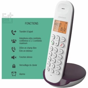 Téléphone fixe Logicom DECT ILOA 150 SOLO Aubergine: Plus de 300.000 produits de grandes marques en vente directe à prix usine s