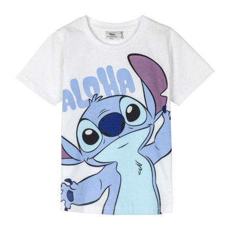 T shirt à manches courtes Enfant Stitch Blanc: Plus de 300.000 produits de grandes marques en vente directe à prix usine sur cad