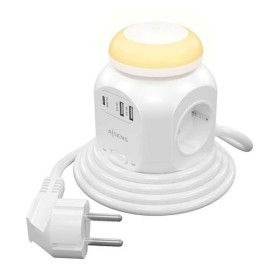 Rallonge 4 prises Schuko avec interrupteur Aisens ASPS-2A1CLPQ02-W (1,8 m): Plus de 300.000 produits de grandes marques en vente