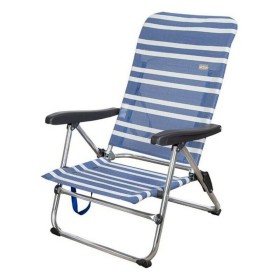 Chaise de Plage Colorbaby 62601 Bleu/Blanc Aluminium 61 x 50 x 85 cm Blanc Blue marine (61 x 50 x 85 cm): Plus de 300.000 produi