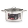 Casserole avec Couvercle Kinvara 17712/DO3 Argenté 31,7 x 16,5 x 24 cm: Plus de 300.000 produits de grandes marques en vente dir