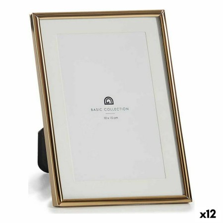 Cadre photo GiftDecor MS610001-MAT GOLD Doré Verre Acier (12 Unités): Plus de 300.000 produits de grandes marques en vente direc
