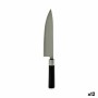 Couteau de cuisine Kinvara KT11-5604S01 Noir Argenté Acier inoxydable Plastique 5 x 33,5 x 2,3 cm (12 Unités): Plus de 300.000 p