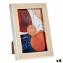 Cadre photo GiftDecor WPC1920MG-1-WH Blanc Marron Naturel verre polypropylène (6 Unités): Plus de 300.000 produits de grandes ma