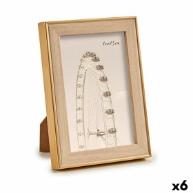 Cadre photo GiftDecor WPC1920MG-1 Marron Doré Naturel verre polypropylène (6 Unités): Plus de 300.000 produits de grandes marque