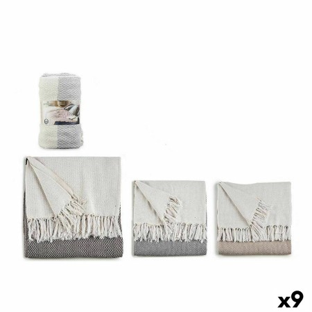 Housse de canapé GiftDecor ITEM NO.28 PLAIDS Marron Gris Naturel 180 x 240 cm Points (9 Unités): Plus de 300.000 produits de gra