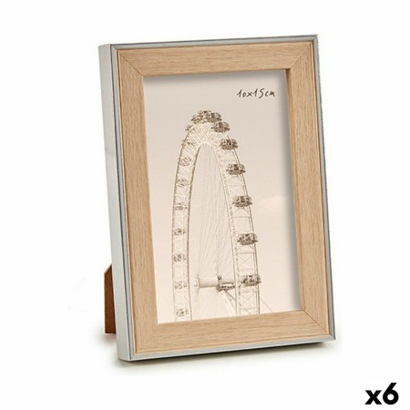 Cadre photo GiftDecor WPC1920MS-1 Marron Argenté Naturel verre polypropylène (6 Unités): Plus de 300.000 produits de grandes mar