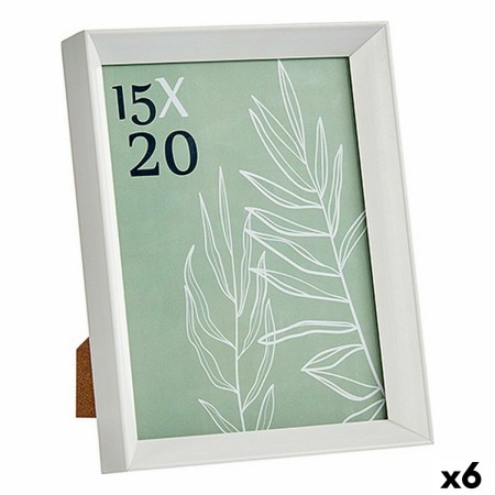 Cadre photo GiftDecor WPC0235MG-3-WH Blanc verre Plastique (6 Unités): Plus de 300.000 produits de grandes marques en vente dire