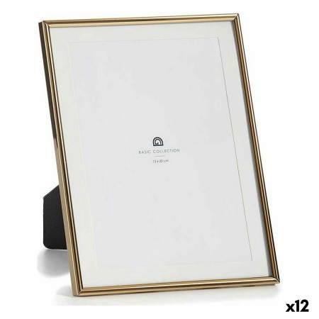 Cadre photo GiftDecor MS61001-MAT GOLD Doré Verre Acier (12 Unités): Plus de 300.000 produits de grandes marques en vente direct
