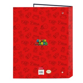 Reliure à anneaux Super Mario Trick Rouge Bleu foncé A4 26.5 x 33 x 4 cm: Plus de 300.000 produits de grandes marques en vente d