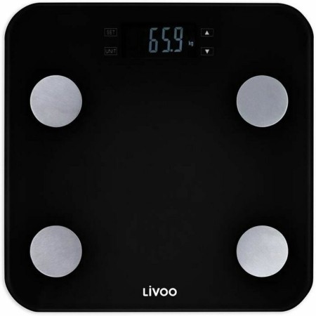 Balance Numérique de Salle de Bain Livoo DOM427N Noir Verre trempé 180 kg: Plus de 300.000 produits de grandes marques en vente 