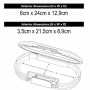 Coffre-Fort Portable avec Câble de Sécurité Master Lock 5900EURDWHT Blanc ABS 700 ml 6 x 12,9 x 24 cm: Plus de 300.000 produits 