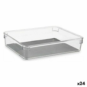 Organiseur de Tiroirs Plastique recyclé Gris 16 x 4,5 x 24 cm (24 Unités): Plus de 300.000 produits de grandes marques en vente 