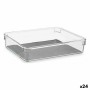 Organiseur de Tiroirs Plastique recyclé Gris 16 x 4,5 x 24 cm (24 Unités): Plus de 300.000 produits de grandes marques en vente 