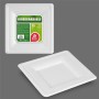 Service de vaisselle Best Products Green Canne à sucre Ø 20 cm Blanc Biodégradable Produits à usage unique 25 Unités: Plus de 30