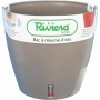 Pot auto-arrosant Riviera Avec réserve d'eau Taupe polypropylène Rond Ø 36 x 33 cm: Plus de 300.000 produits de grandes marques 
