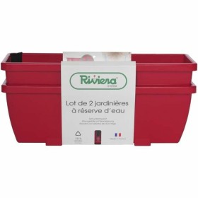 Pot Riss RIV1687434768649 Rouge Plastique Rectangulaire (2 Unités): Plus de 300.000 produits de grandes marques en vente directe