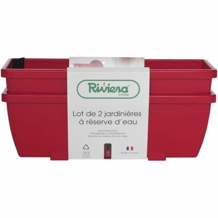 Pot Riss RIV1687434768649 Rouge Plastique Rectangulaire (2 Unités): Plus de 300.000 produits de grandes marques en vente directe