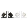 porte-livre DKD Home Decor Noir Blanc Résine Dés (12 x 10 x 15 cm) (2 units): Plus de 300.000 produits de grandes marques en ven