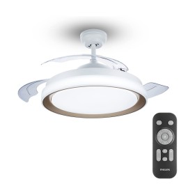 Ventilateur de Plafond avec Lumière Philips Atlas Doré 35 W 28 W 4500 Lm (2700 K): Plus de 300.000 produits de grandes marques e