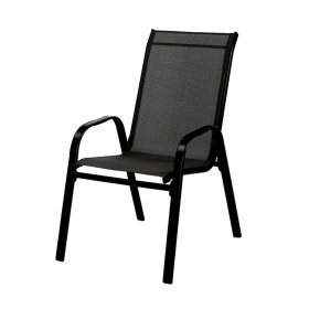Marbueno Chaise de Jardin Acier Noir 91X54X65 cm 10467: Plus de 300.000 produits de grandes marques en vente directe à prix usin