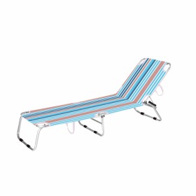 Marbueno Tumbona Plegable Rayas Naranjas y Azules 187X58X24 cm 10466: Plus de 300.000 produits de grandes marques en vente direc