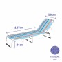 Marbueno Tumbona Plegable Rayas Naranjas y Azules 187X58X24 cm 10466: Plus de 300.000 produits de grandes marques en vente direc