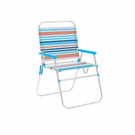 Marbueno Chaise Pliable Aluminium Rayures Orange et Bleu Plage Piscine 52X56X80 cm: Plus de 300.000 produits de grandes marques 