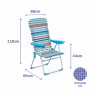 Marbueno Chaise Pliable 5 Positions Aluminium avec Coussin Rayures Orange et Bleu 69X58X110 cm: Plus de 300.000 produits de gran