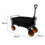 Marbueno Chariot Multiusages Pliable Acier 200 KG Noir Jardin, Plage, Camping 86X50X59 cm: Plus de 300.000 produits de grandes m