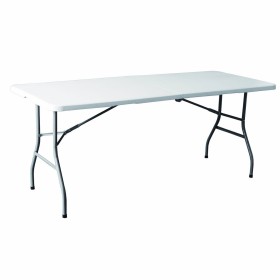 Marbueno Table Pliable Résine Blanc 180X74X74 cm Restauration, Plage, Camping 10528: Plus de 300.000 produits de grandes marques