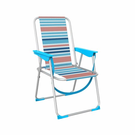 Marbueno Chaise Pliable Aluminium Rayures Orange et Bleu Plage Piscine 53x56x78 cm: Plus de 300.000 produits de grandes marques 