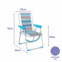 Marbueno Chaise Pliable Aluminium Rayures Orange et Bleu Plage Piscine 53x56x78 cm: Plus de 300.000 produits de grandes marques 