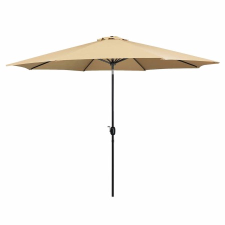Marbueno Parasol Acier 8 Brins D270 cm Polyester Marron Jardin, Piscine, Terrasse: Plus de 300.000 produits de grandes marques e