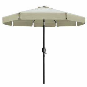 Marbueno Parasol Acier 8 Bâtons D300 cm Polyester Beige Jardin, Piscine, Terrasse: Plus de 300.000 produits de grandes marques e