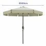 Marbueno Parasol Acier 8 Bâtons D300 cm Polyester Beige Jardin, Piscine, Terrasse: Plus de 300.000 produits de grandes marques e