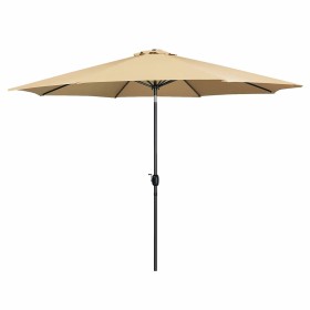 Marbueno Parasol Acier 8 Brins D300 cm Polyester Marron Jardin, Piscine, Terrasse: Plus de 300.000 produits de grandes marques e