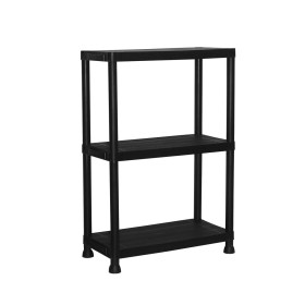 Marbueno Étagère 3 Étagères Plastique Noir 61x31x91 cm Jardin 10536: Plus de 300.000 produits de grandes marques en vente direct