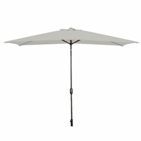 Marbueno Parasol Acier 8 Brins 200x300 cm Polyester Blanc Jardin Piscine Terrasse: Plus de 300.000 produits de grandes marques e