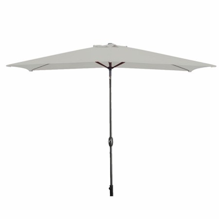 Marbueno Parasol Acier 8 Brins 200x300 cm Polyester Blanc Jardin Piscine Terrasse: Plus de 300.000 produits de grandes marques e