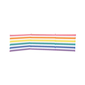 Paravent 4 Poteaux Acier Polyester Rayures Couleurs 360X80 cm Plage, Piscine, Jardin: Plus de 300.000 produits de grandes marque