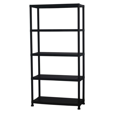 Marbueno Étagère 5 Niveaux Plastique Noir 90x40x180 cm Jardin 10539: Plus de 300.000 produits de grandes marques en vente direct